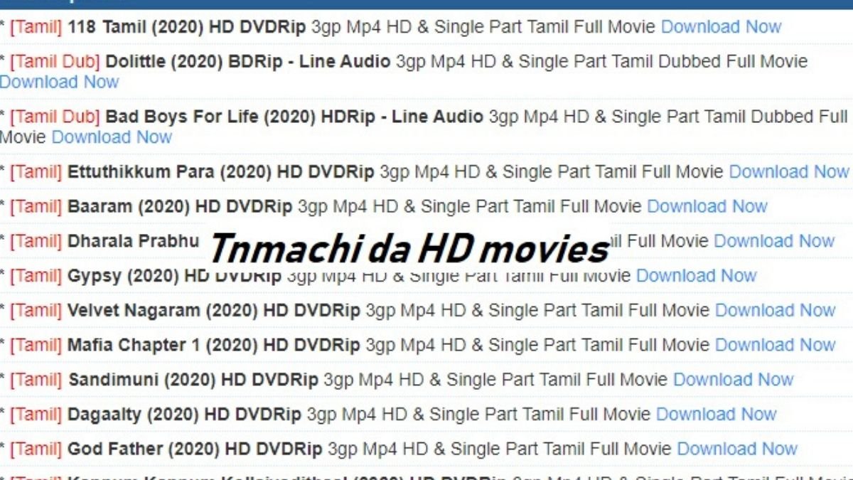 Illegal HD Tamil Movies, Tamil Ringtones Tnmachi da Download, Latest Tnmachida News